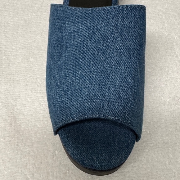 Rag & Bone Mara Blue Denim Platform Clogs Size 39 or US 9 - Picture 7 of 16